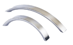 Handle "Sierra", flat bow, brushed nickel