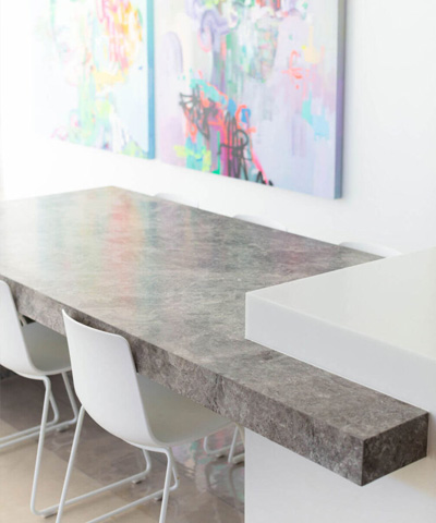 Marble benchtop