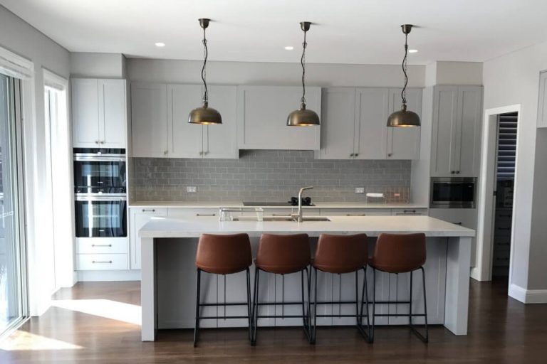 Kitchen upgrade with pendant lighting